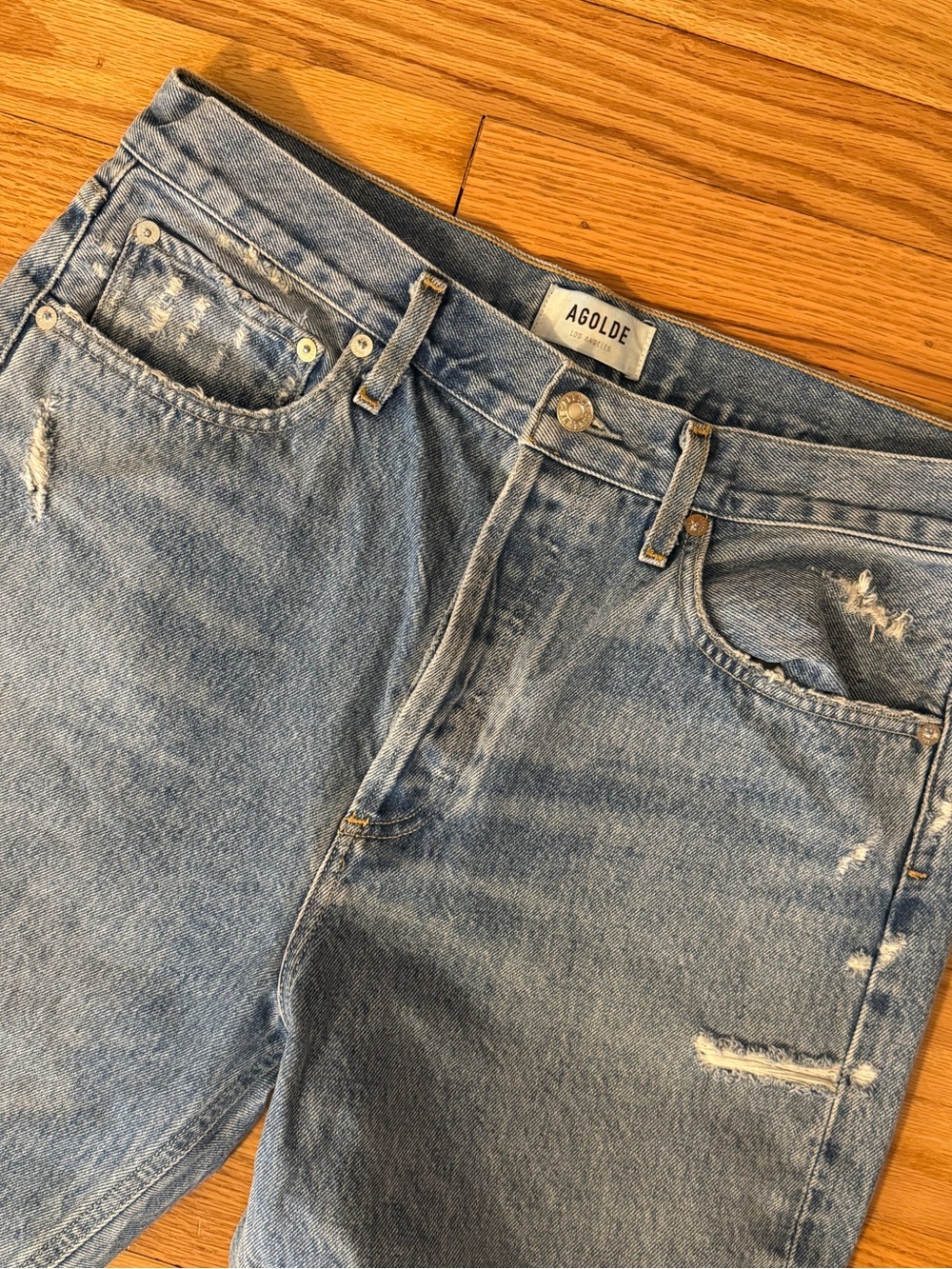 AGOLDE 90s Midrise Distressed Jeans
